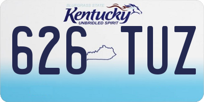 KY license plate 626TUZ