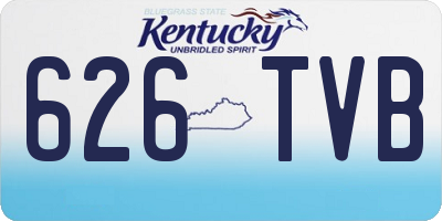 KY license plate 626TVB