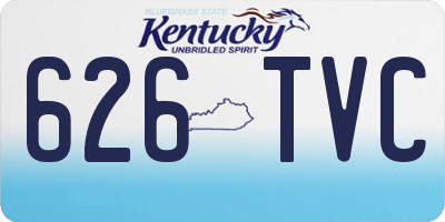 KY license plate 626TVC