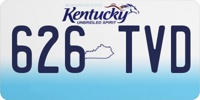 KY license plate 626TVD