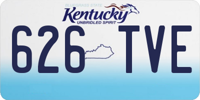 KY license plate 626TVE