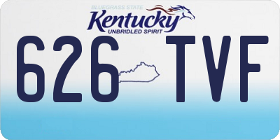 KY license plate 626TVF