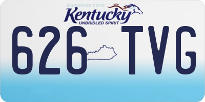 KY license plate 626TVG