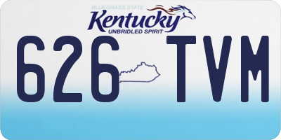 KY license plate 626TVM