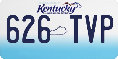 KY license plate 626TVP