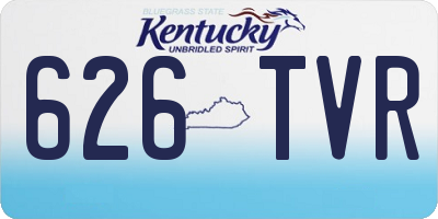 KY license plate 626TVR