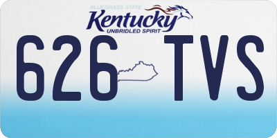 KY license plate 626TVS