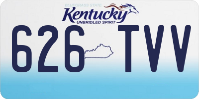 KY license plate 626TVV