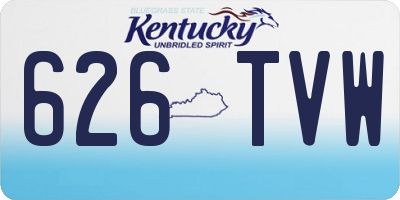 KY license plate 626TVW