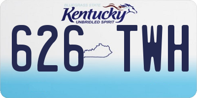 KY license plate 626TWH