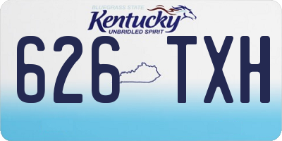 KY license plate 626TXH