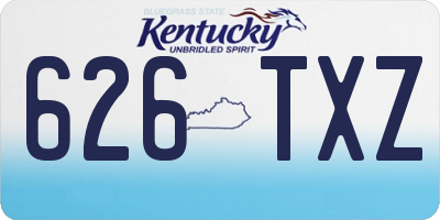 KY license plate 626TXZ