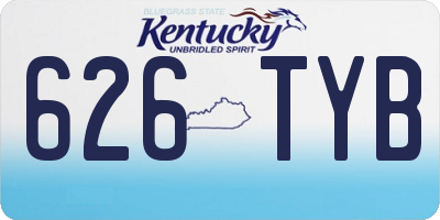 KY license plate 626TYB