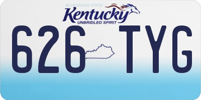 KY license plate 626TYG