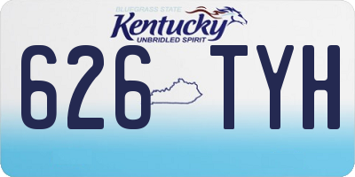 KY license plate 626TYH