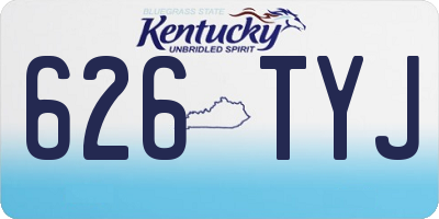 KY license plate 626TYJ