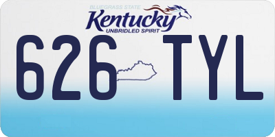 KY license plate 626TYL