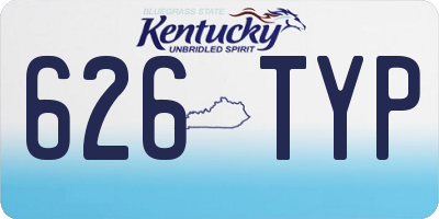 KY license plate 626TYP