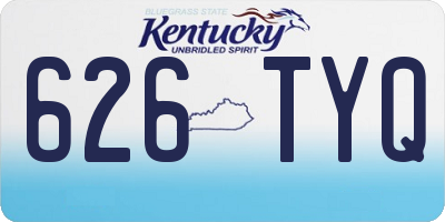 KY license plate 626TYQ