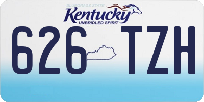 KY license plate 626TZH
