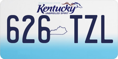KY license plate 626TZL
