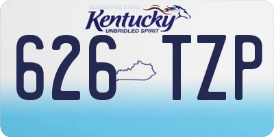 KY license plate 626TZP