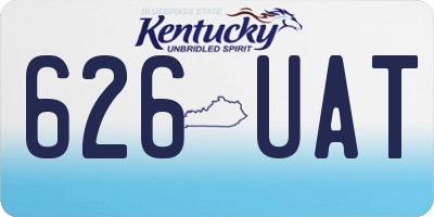 KY license plate 626UAT