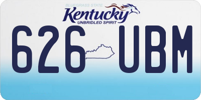 KY license plate 626UBM