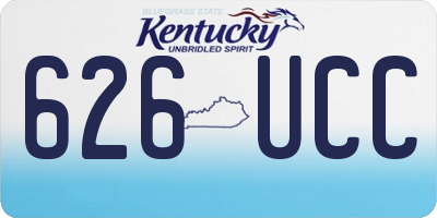 KY license plate 626UCC