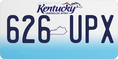 KY license plate 626UPX