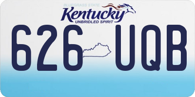 KY license plate 626UQB