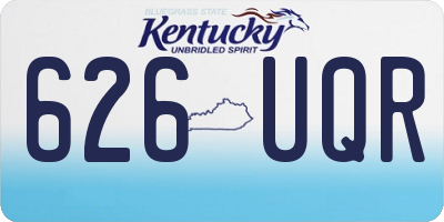 KY license plate 626UQR