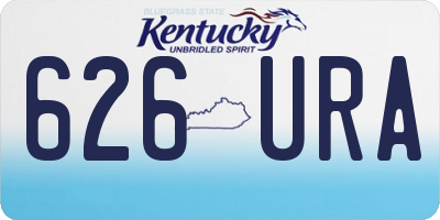 KY license plate 626URA