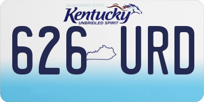 KY license plate 626URD