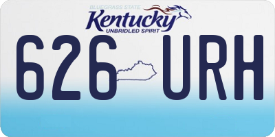 KY license plate 626URH