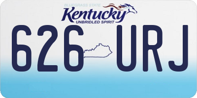 KY license plate 626URJ