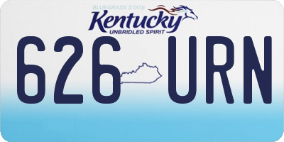 KY license plate 626URN