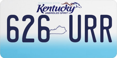 KY license plate 626URR