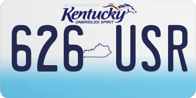 KY license plate 626USR