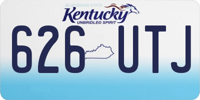 KY license plate 626UTJ