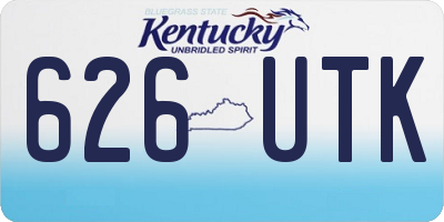 KY license plate 626UTK