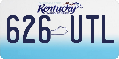 KY license plate 626UTL