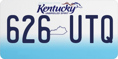 KY license plate 626UTQ
