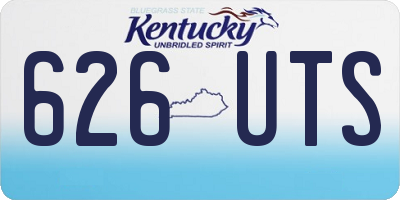 KY license plate 626UTS