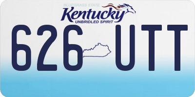 KY license plate 626UTT