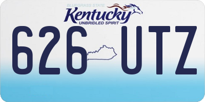 KY license plate 626UTZ