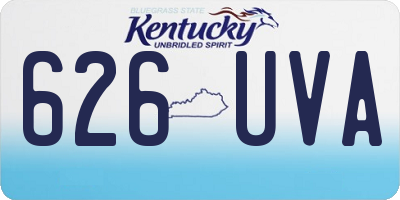 KY license plate 626UVA