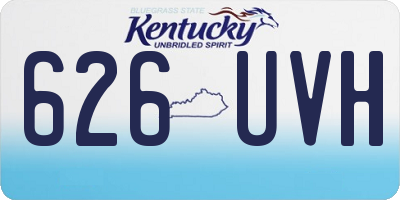KY license plate 626UVH