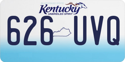 KY license plate 626UVQ