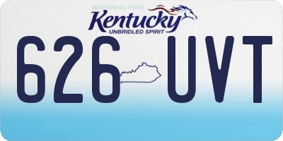 KY license plate 626UVT